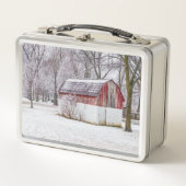 Lunch Box Neige À La Grange Rouge (Devant)