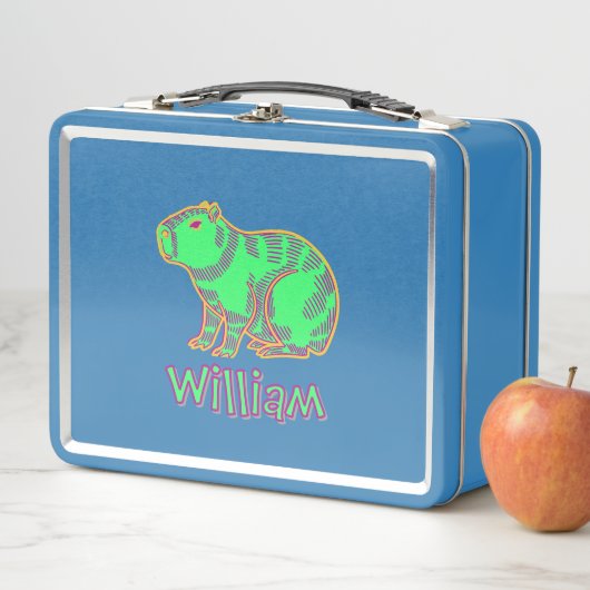 Lunch Box Neon Capybara  (En situation)