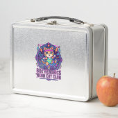 Lunch Box Néon de chat d'aérobic des années 80 - Conception (En situation)