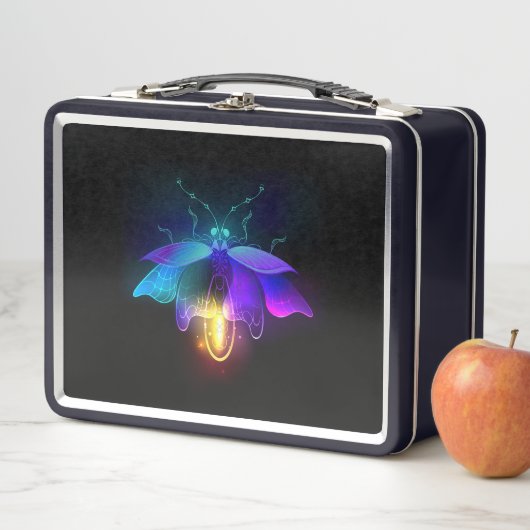 Lunch Box Neon Firefly sur noir (En situation)