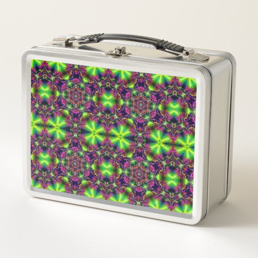 Lunch Box Neon Mandala – Pause déjeuner psychédélique (Devant)