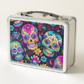 Lunch Box Neon Sugar Skull (Dos)