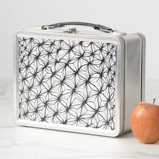 Lunch Box Net Geometry – Diamond Mesh Abstract (En situation)