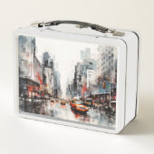 Lunch Box New York, paysage peint (Dos)
