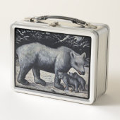 Lunch Box Niko Pirosmani, Ours blanc aux petits (Devant)