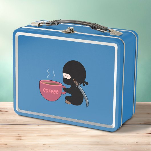 Lunch Box Ninja minuscule avec grand café bleu Mug