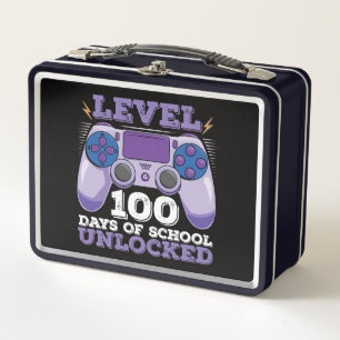 Lunch Box Niveau 100 Jours d'école débloqués Joueur Jeux vid