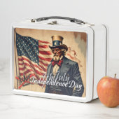 Lunch Box No Kings Uncle Sam Independence Day Art (En situation)