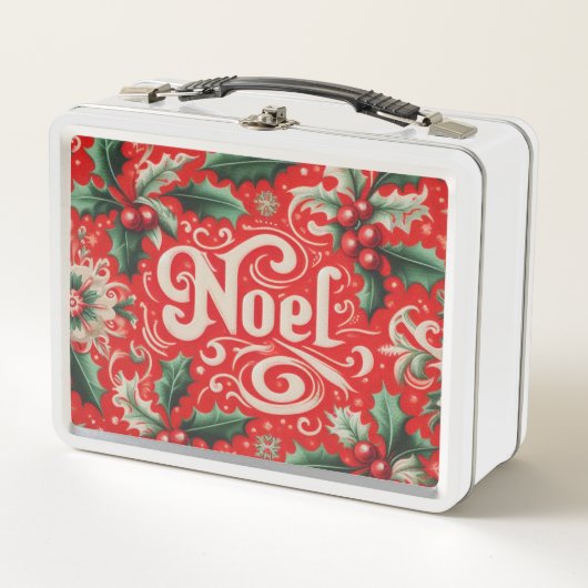 Lunch Box Noel de Noël Rouge et Vert (Devant)