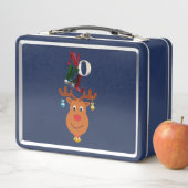 Lunch Box Noel Deer Bells Bauble Rudolf Snowflakes Noël (En situation)
