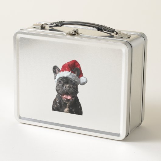 Lunch Box Noël des Bulldog français (Devant)