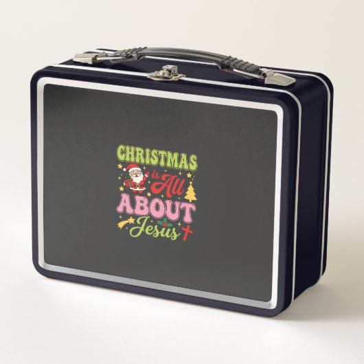 Lunch Box Noël est tout sur Jésus Rétro (Devant)