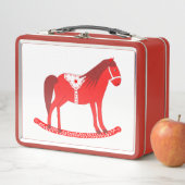 Lunch Box Noël scandinave Cheval Rocking (En situation)