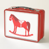 Lunch Box Noël scandinave Cheval Rocking (Dos)