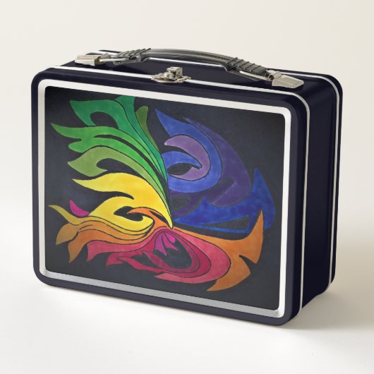 Lunch Box noeud arc-en-ciel (Devant)
