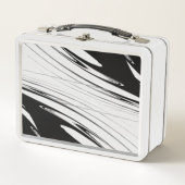 Lunch Box Noir et Blanc Moderne (Devant)