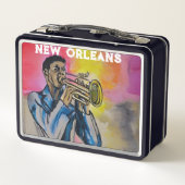 Lunch Box NOLA New Orleans Jazz Trumpeter (Dos)