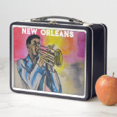 Lunch Box NOLA New Orleans Jazz Trumpeter (En situation)