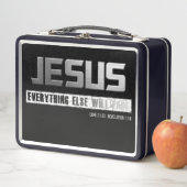 Lunch Box Nom chrétien JESUS Tout le reste s'estompera (En situation)