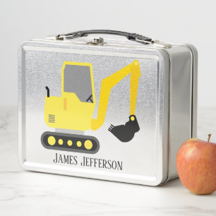 Lunch Box Nom d'ajout du camion de crevette de construction 