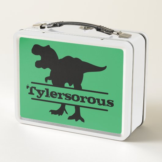 Lunch Box Nom de dinosaure customisé (Dos)