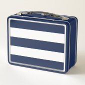 Lunch Box Nom de l'école d'Ancres nautiques personnalisée (Dos)