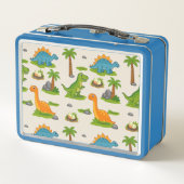 Lunch Box Nom d'enfants de dinosaure mignon École (Dos)