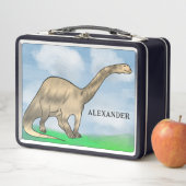 Lunch Box Nom des enfants Dinosaur (En situation)