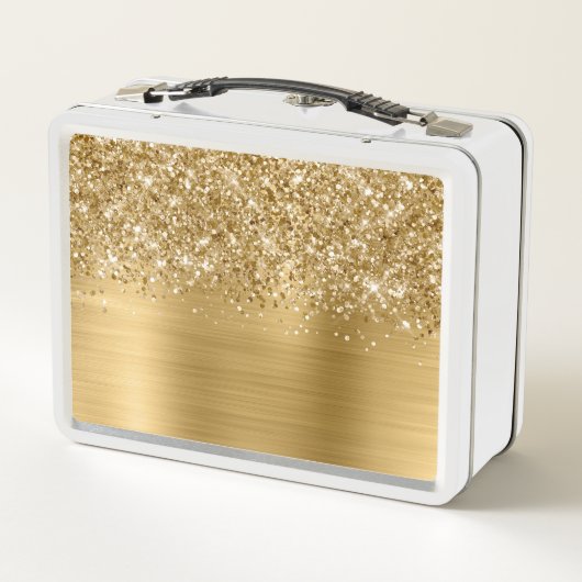 Lunch Box Nom du glamour doré Glittery (Dos)