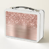 Lunch Box Nom du glamour or Rose Glitt (Dos)