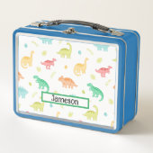 Lunch Box Nom du Motif sur le thème du dinosaure (Devant)