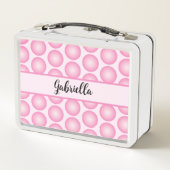 Lunch Box Nom du script de point rose rétro Typographie Jete (Dos)