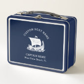 Lunch Box Nom et logo du bateau Nautique moderne (Devant)