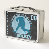 Lunch Box Nom et numéro Boîte à lunch de hockey sur glace pe (Devant)