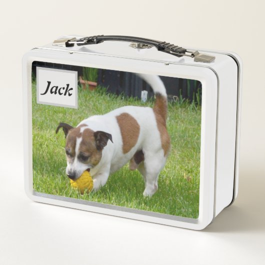 Lunch Box Nom Jack Avec Fox Terrier, (Dos)