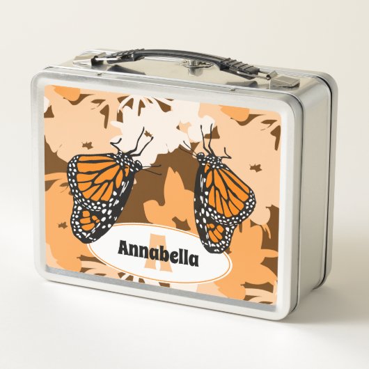 Lunch Box Nom mignon Premier papillon de monarque orange (Dos)