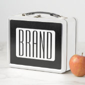 Lunch Box Nom moderne ou nom de marque modifiable pour l'ent (En situation)