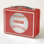Lunch Box Nom personnalisé Baseball (Devant)