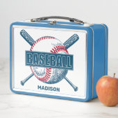 Lunch Box Nom personnalisé Baseball (En situation)