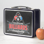 Lunch Box NOM Personnalisé Billard 8 Ball Pool Cue Rack (En situation)