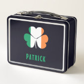 Lunch Box Nom personnalisé Celtic Irlande Shamrock Drapeau i (Devant)