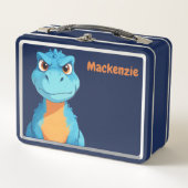 Lunch Box Nom personnalisé de dinosaure (Devant)