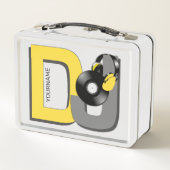 Lunch Box Nom personnalisé DJ (Dos)