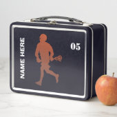 Lunch Box Nom personnalisé du Lacrosse Player (En situation)