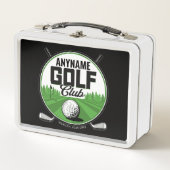 Lunch Box NOM personnalisé Golfing Pro Golf Club Player (Devant)