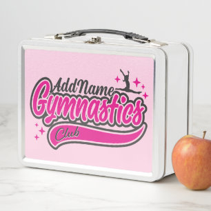 Lunch Box NOM personnalisé Gymnaste Split Leap Gymnastique