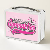 Lunch Box NOM personnalisé Gymnaste Split Leap Gymnastique (Dos)