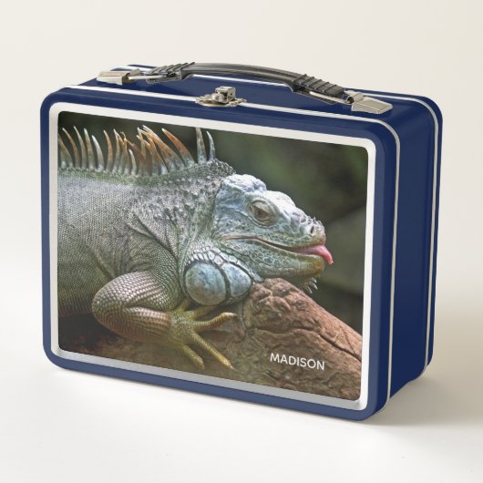 Lunch Box Nom personnalisé Iguane (Devant)