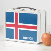Lunch Box Nom personnalisé Indicateur Islande (En situation)