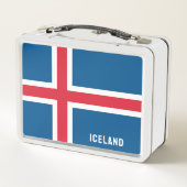 Lunch Box Nom personnalisé Indicateur Islande (Dos)